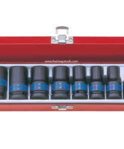 KINGTONY 4413MP ลูกบ๊อกลม ยาวบาง 1/2” 8 ตัวชุด