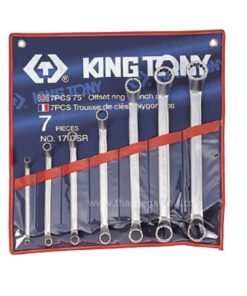 ประแจแหวนข้างปากตาย King Tony 1707SR ชุด 7 ชิ้น คอ 75 องศา