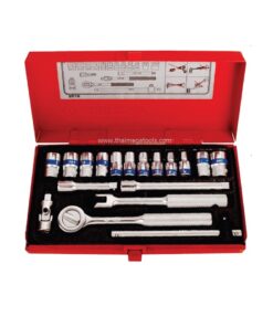 KINGTONY 2518MR บล็อกชุด 1/4 นิ้ว 18 ตัวชุด คิงโทนี่