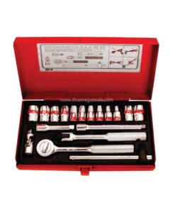 KINGTONY 2518SR บ๊อกชุด 1/4 นิ้ว 18 ตัวชุด