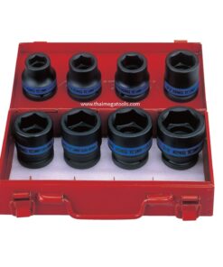 Kingtony-ลูกบ๊อกลม-สั้น-3-4-นิ้ว-8-ตัวชุด-6-เหลี่ยม-6408MP