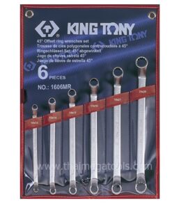 kingtony 1606MR ประแจแหวนคอ45องศา