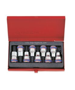 KINGTONY 4120PR ลูกบ๊อกเดือยโผล่ 6p ยาว รู 1/2” 9 ตัวชุด