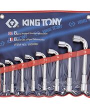 KINGTONY 10808MR ชุดประแจบ๊อกตัวแอล 2 หัว 8 ชิ้น ของแท้