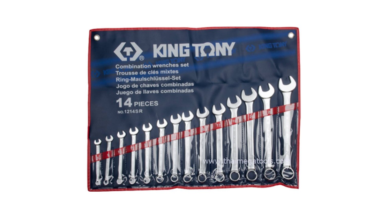 Kingtony 1214SR ประแจแหวนข้าง-ปากตาย