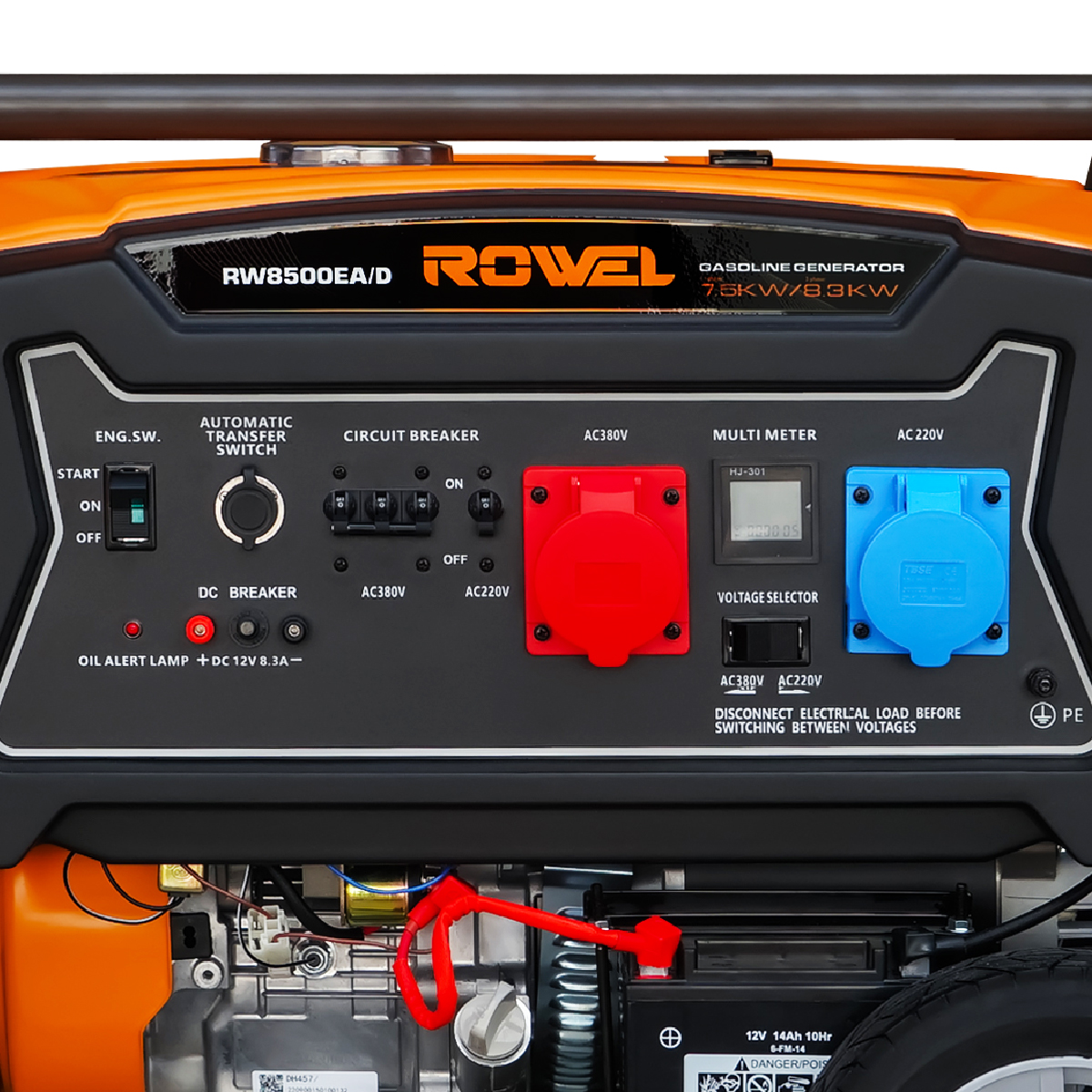 Rowell RW8500EAD แผงควบคุม