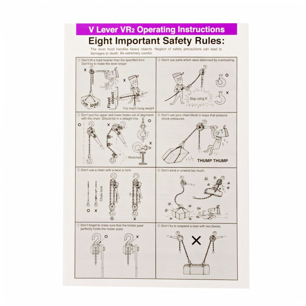 VITAL VR20 -ข้อเเนะนำในการใช้งาน