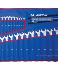 kingtony 12B4MRN ชุดประแจแหวนข้างปากตายตัวยาว 24 ตัว/ชุด