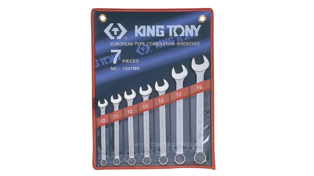 kingtony 1207SR ประแจแหวนข้าง-ปากตาย