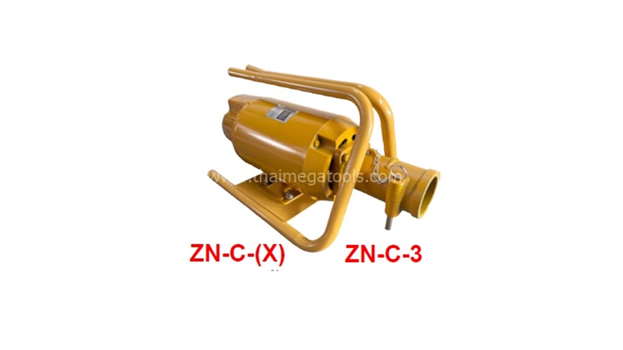 มอเตอร์จี้คอนกรีต KOMAKI รุ่น ZN-C-3 ไฟ 380V ข้อต่อ 2 เขี้ยว DYNAPAC JOINT