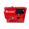 เครื่องกำเนิดไฟฟ้าดีเซล OKURA รุ่น D-OK-EG6500SE แบบตู้เงียบ สีแดง พร้อมล้อลาก