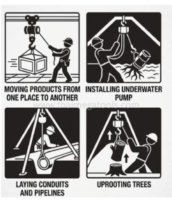 วิธีการใช้งานรอกโซ่มือสาว OKURA การใช้งานรอกโซ่ยกของในรูปแบบต่างๆ