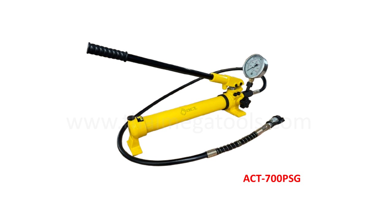 ปั๊มไฮดรอลิกมือโยก ACT รุ่น ACT-700PSG มีเกจวัดแรงดัน 700 BAR