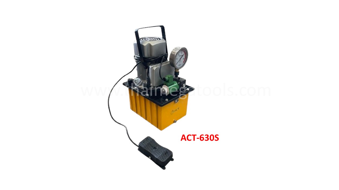 ปั๊มไฮดรอลิกไฟฟ้า ACT รุ่น ACT-630S ระบบสวิตช์ขาเหยียบ สำหรับกระบอกสูบทางเดียว