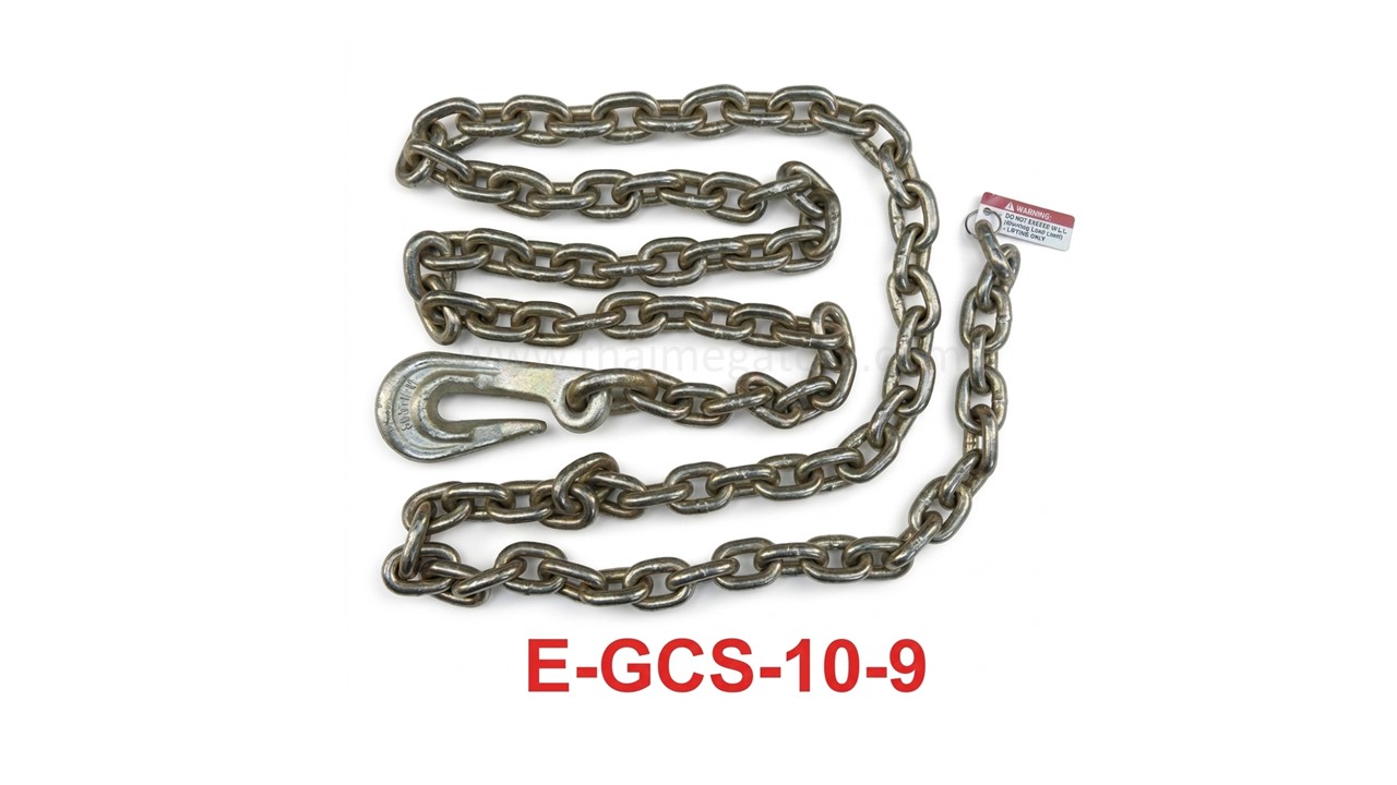 โซ่แรงงาน OKURA รุ่น E-GCS-10-9 ขนาด 10 มม. เกรด G80 รับน้ำหนัก 3 ตัน