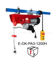 รอกสลิงไฟฟ้า OKURA รุ่น E-OK-PA3-1200H ยกน้ำหนักสูงสุด 1200 กก.