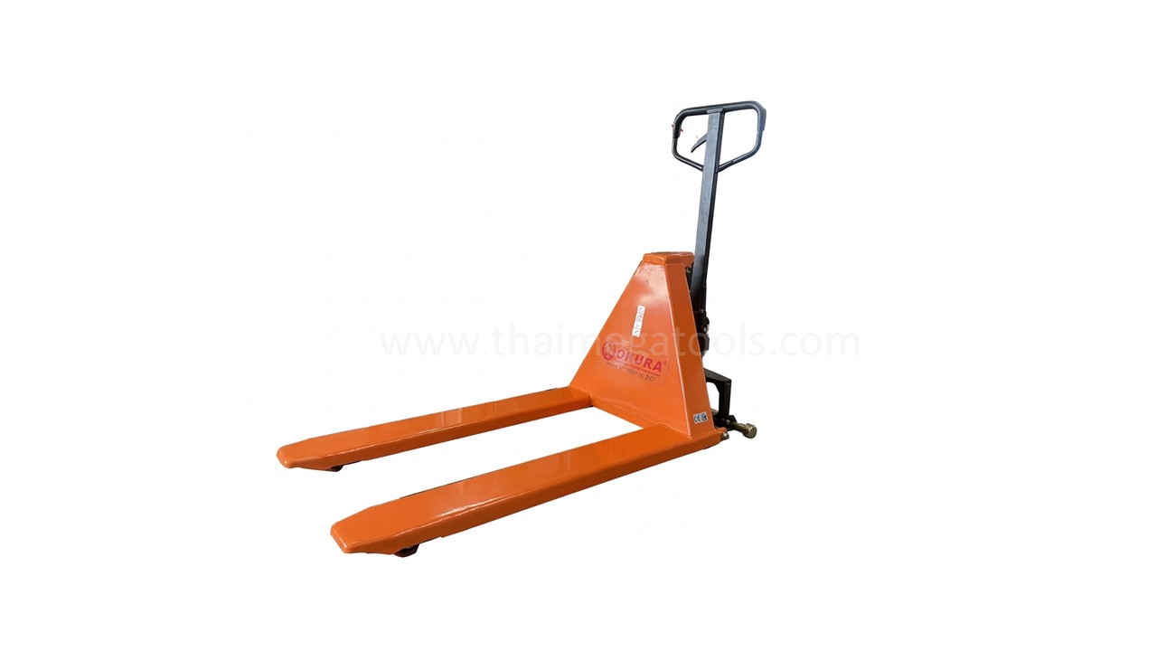 สเปกรถลากพาเลทยกสูง OKURA รุ่น E-HP-1500HL ขนาด 1.5 ตัน