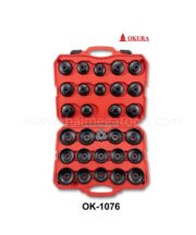 ชุดถอดไส้กรองน้ำมันเครื่อง OKURA รุ่น OK-1076 อุปกรณ์ครบชุดสำหรับงานช่างยนต์