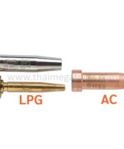 ภาพเปรียบเทียบนมหนูหัวตัดแก๊ส HARRIS สำหรับแก๊ส LPG และแก๊สอะเซทิลีน (AC)