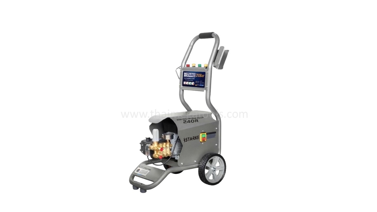 เครื่องฉีดน้ำแรงดันสูง STARKE รุ่น 240R แบบรถเข็น แรงดัน 210 บาร์