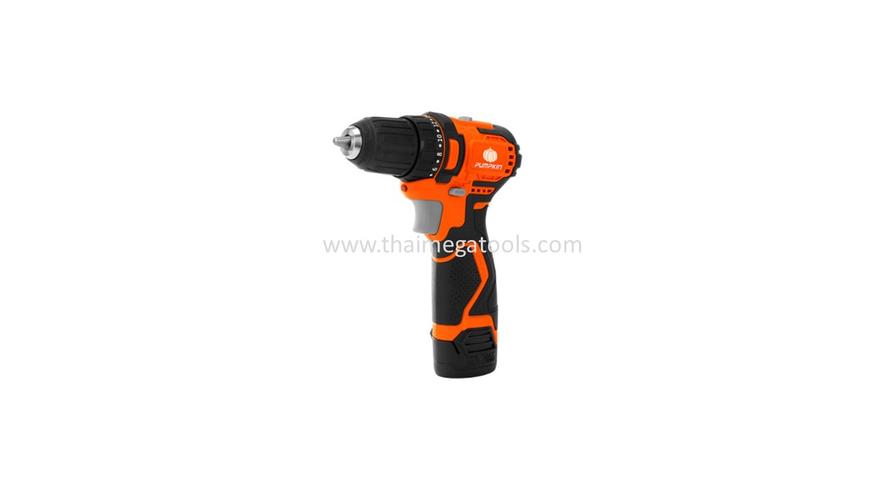 สว่านกระแทกไร้สาย PUMPKIN 12V รุ่น 50209 น้ำหนักเบา เจาะปูน/ไม้/เหล็ก