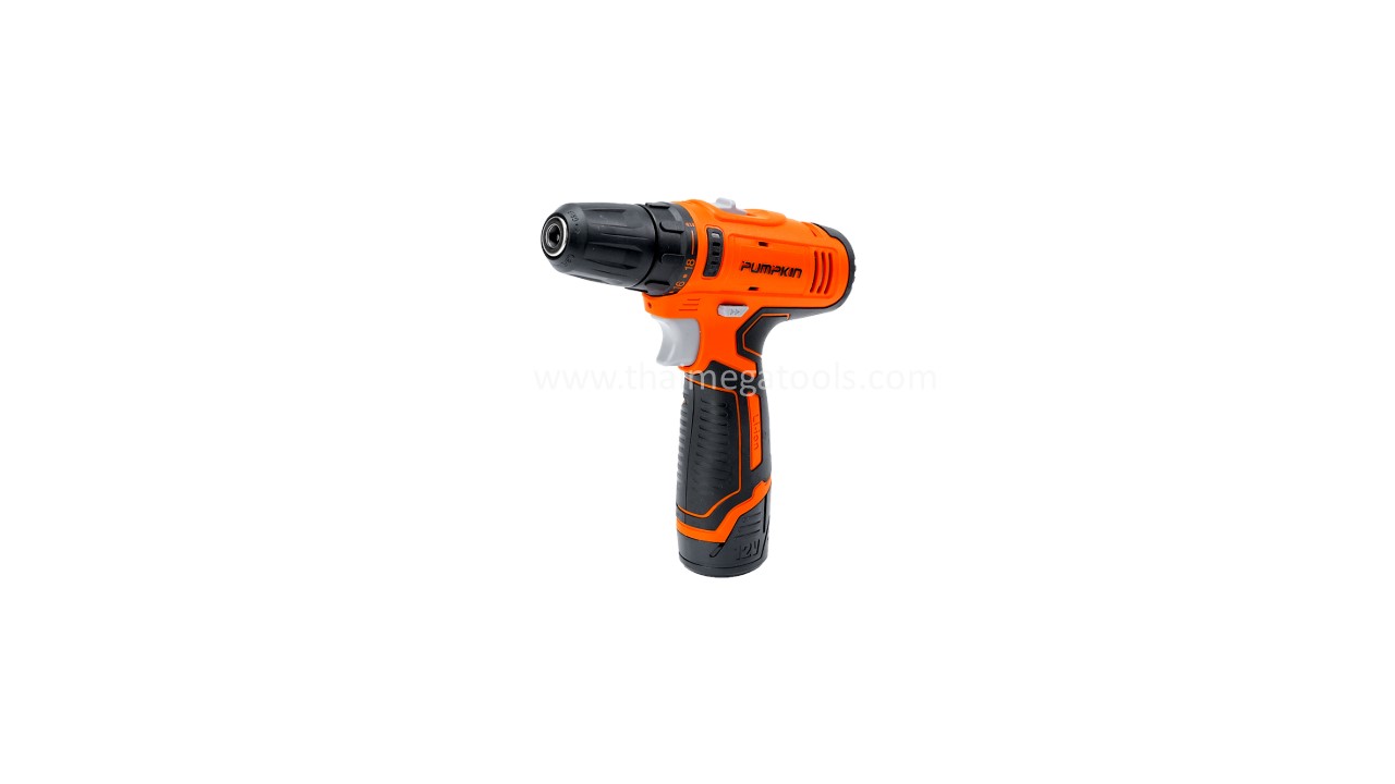 สว่านไร้สาย 12V PUMPKIN รุ่น 50214-15B2 สีส้มดำ