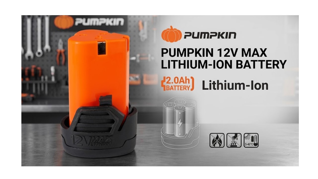 แบตเตอรี่ลิเธียมไอออน PUMPKIN 12V 2.0Ah รุ่น 50280 J-Series