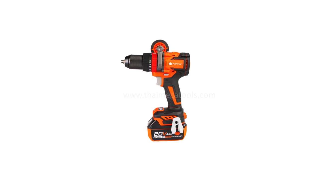 สว่านกระแทกไร้สาย PUMPKIN รุ่น 50286 ขนาด 13 มม. 20V