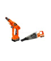 ชุดเครื่องดูดฝุ่นมือถือและเครื่องฉีดน้ำไร้สาย PUMPKIN 20V รุ่น 50393 2-in-1