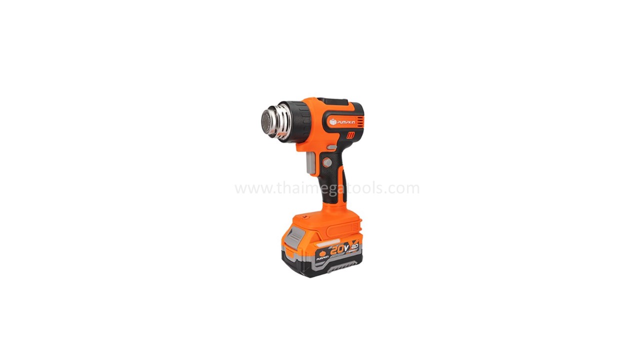 เครื่องเป่าลมร้อนไร้สาย 20V PUMPKIN รุ่น 50457 ปรับได้ 5 ระดับ