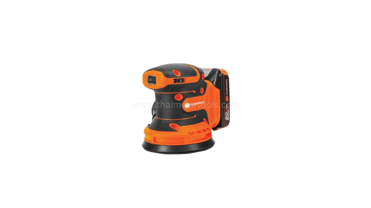เครื่องขัดกระดาษทรายกลมไร้สาย 5 นิ้ว PUMPKIN รุ่น 50554