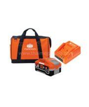 PUMPKIN ชุดแบตเตอรี่ 20V 6.0Ah และเครื่องชาร์จเร็ว 4.0A พร้อมกระเป๋า รุ่น 50558