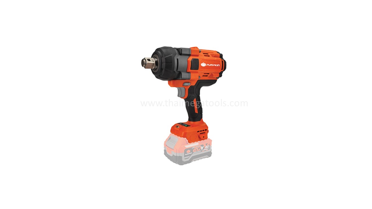 บล็อกกระแทกไร้สาย 20V Pumpkin รุ่น 50632 (เครื่องเปล่า) ตัวเครื่องสีส้มดำ