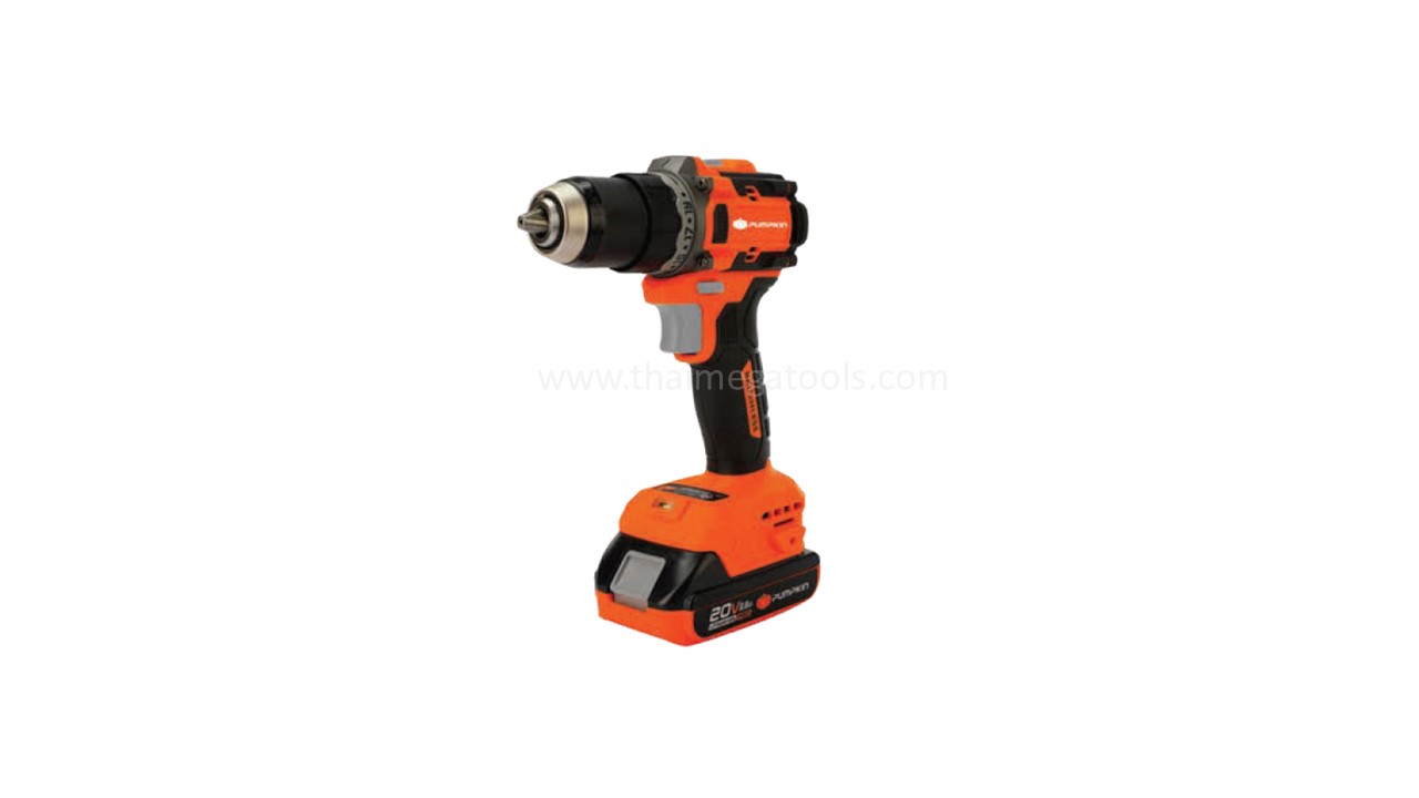 สว่านไร้สาย 20V PUMPKIN รุ่น INF-13DCB-202K พร้อมแบตเตอรี่และแท่นชาร์จ