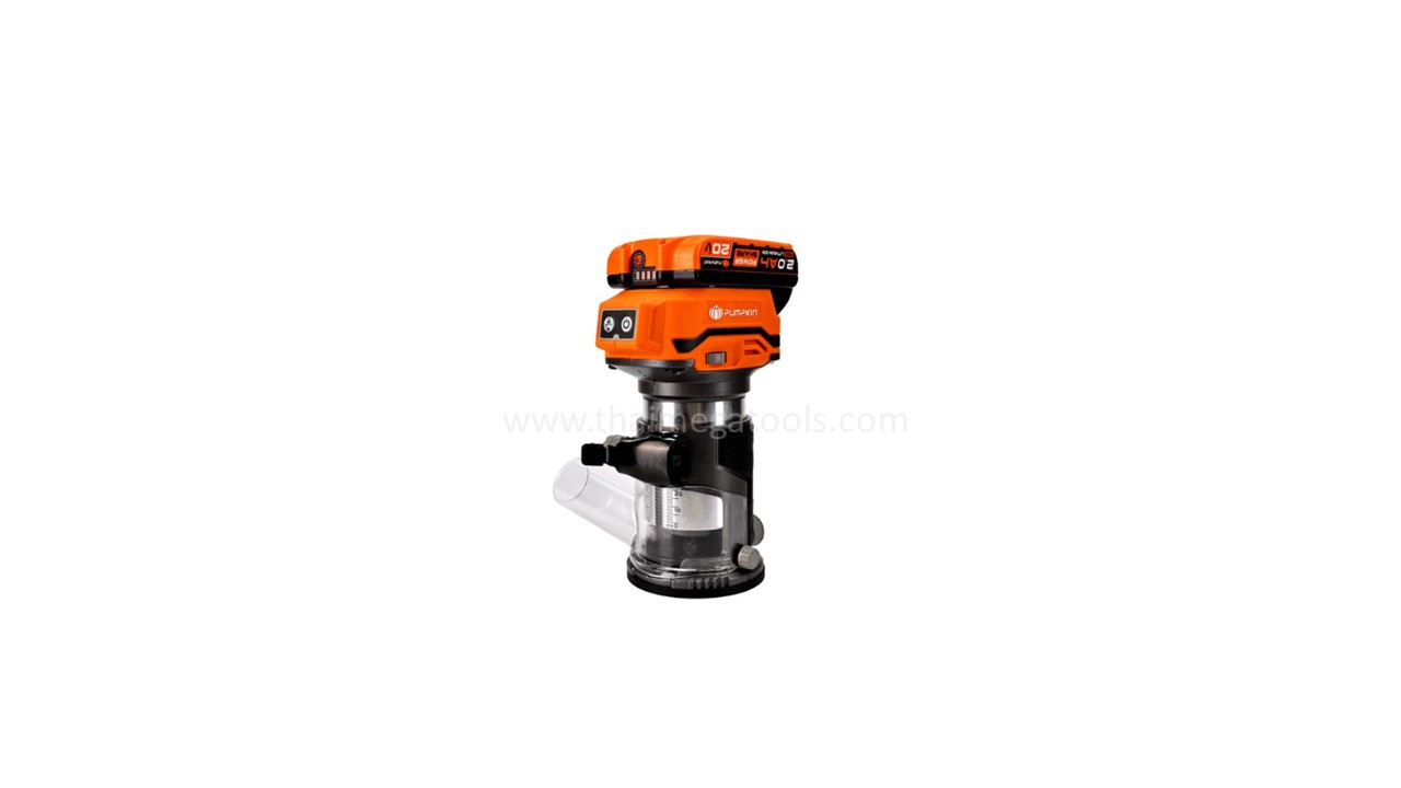 ทริมเมอร์ไร้สาย 20V PUMPKIN รุ่น 50433 ขนาดแกน 6.35 มม. เครื่องตัดแต่งขอบไม้