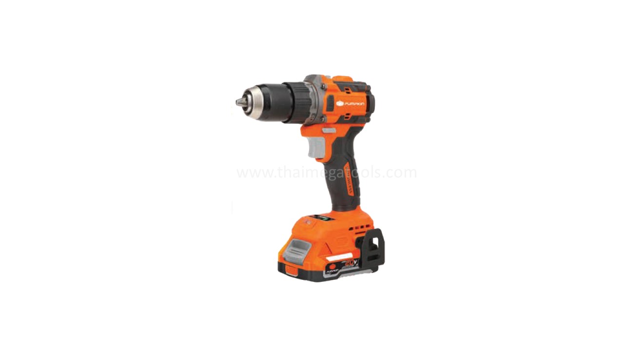 สว่านกระแทกไร้สาย 20V PUMPKIN รุ่น INF-13IMDB6-202K-X20 มอเตอร์ไร้แปรงถ่าน